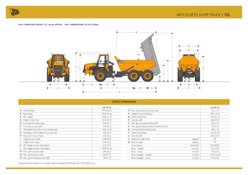 Articulated dump track 722