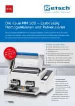 Neue Schwingmühle MM 500 - 1