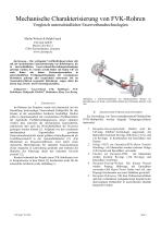 Mechanische Charakterisierung von FVK-Rohren