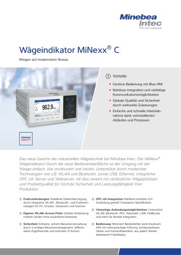 W&auml;geindikator MiNexx&reg; C