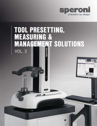 TOOL PRESETTING, MEASURING & MANAGEMENT SOLUTIONS VOL. 3
