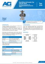 Durchfluss-Schauglas Typ 530 PN 10/63