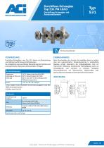 Durchfluss-Schauglas Typ 531 PN 10/63