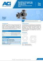 Durchfluss-Schauglas Typ 550 PN 16/40 - DIN 11869 (alt DIN 3237)