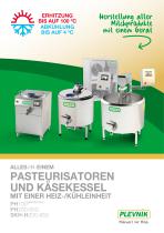 PASTEURISATOREN UND KÄSEKESSEL MIT EINER HEIZ-/KÜHLEINHEIT