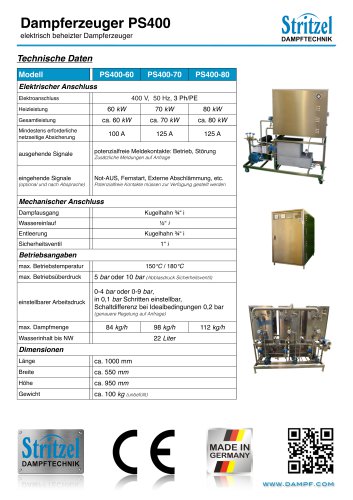 Dampferzeuger PS400