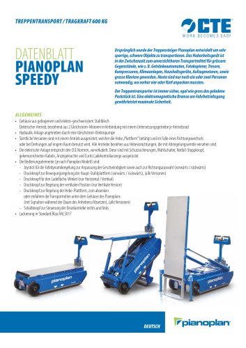 PIANOPLAN 600J STANDARD