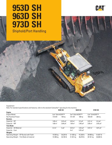 953D SH 963D SH 973D SH Shiphold/Port Handling