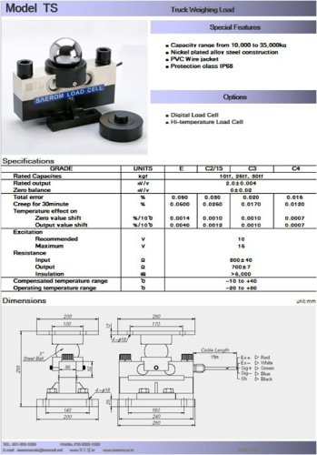 TS Model - Technical Specifications