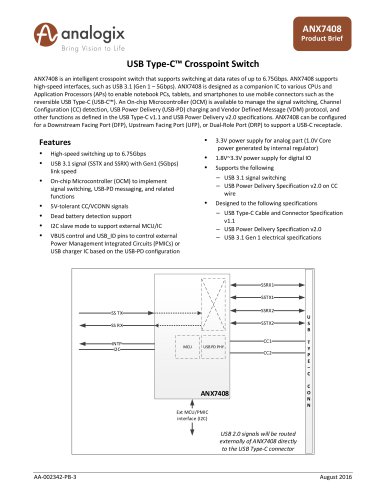 USB Type-C&trade; Crosspoint Switch