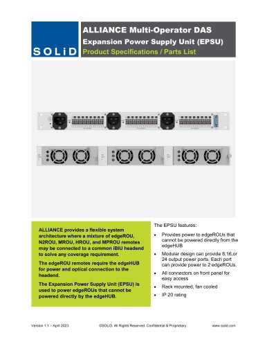 Expansion Power Supply Unit (EPSU)