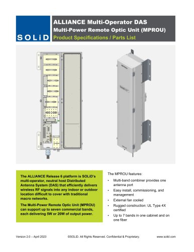 Multi-Power Remote Optic Unit (MPROU)