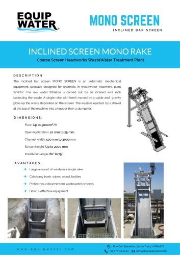 Inclined Bar Screen – MONO SCREEN