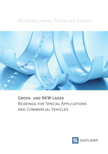Bearings for special applications and commercial vehicles