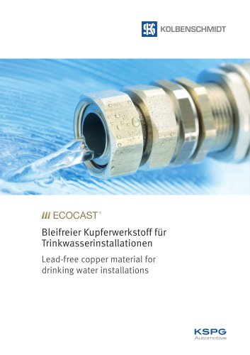 Lead-free copper material for drinking water installations
