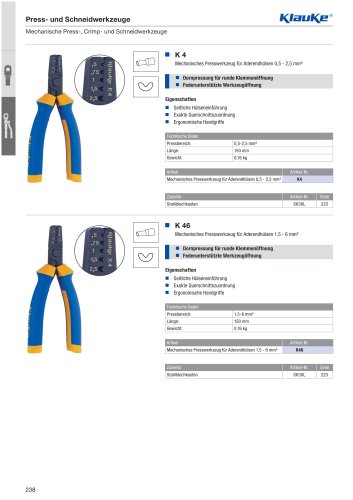 Mechanische Presswerkzeuge