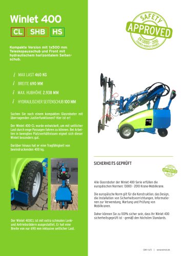 Winlet 400-CL-SHB-HS (DE)