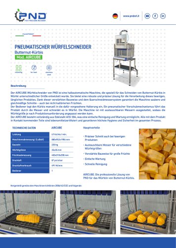 AIRCUBE – Technisches Datenblatt