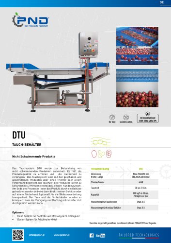 DTF - Technisches Datenblatt