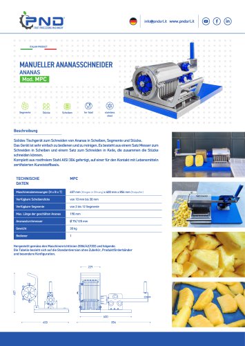 MPC – Technisches Datenblatt