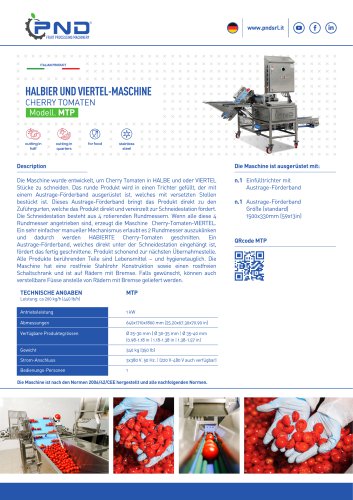 MTP - Technisches Datenblatt