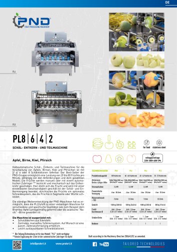 PL2/4/6/8 – Technische Datenblatt