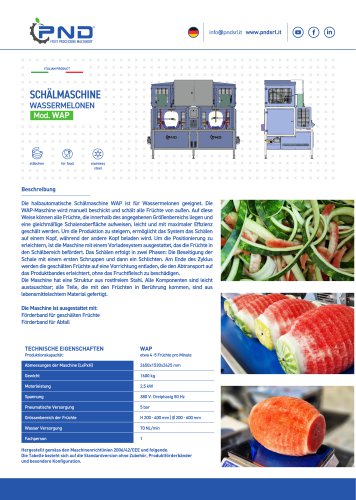 WAP – Technisches Datenblatt