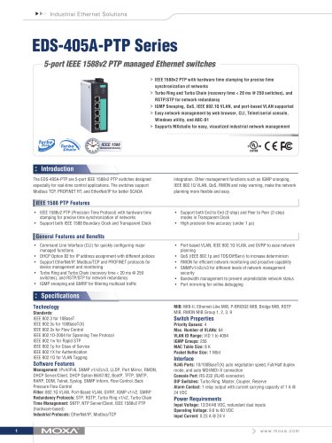 EDS-405A-PTP Series