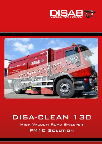 DISA-CLEAN 130 High Vacuum Road Sweeper PM10 Solution