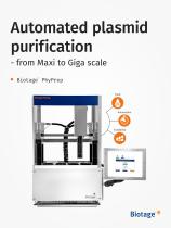 Biotage® PhyPrep: Automated plasmid purification