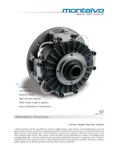 clutch for web tension control 