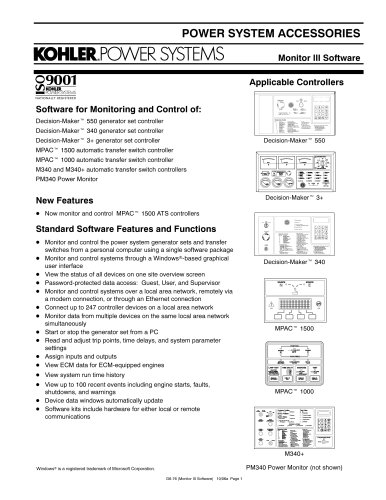 Generator Controls / Advanced Digital Control