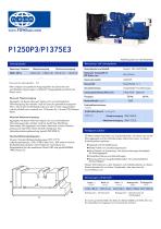 P1250P3-P1375E3 (50Hz) Open Generator Set - 1