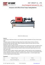Computer control Bone Screw Torque Testing Machine