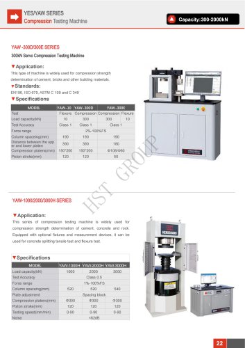 HST YES/YAW Compression Testing Machine