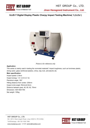 XJJD-T Digital Display Plastic Charpy Impact Testing Machine( 1,2,4,5J)