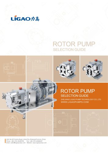 LIGAO ROTARY LOBE PUMP CATALOG