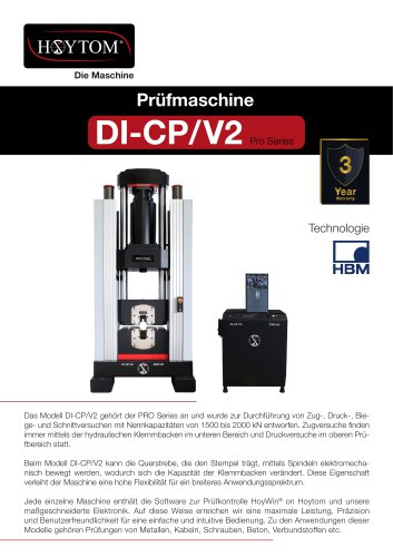 MODELL DI-CP/V2 PRO Series von HOYTOM