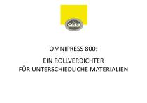 PRODUKTPRAESENTATION OMNIPRESS 800 - 11