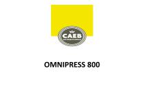 PRODUKTPRAESENTATION OMNIPRESS 800