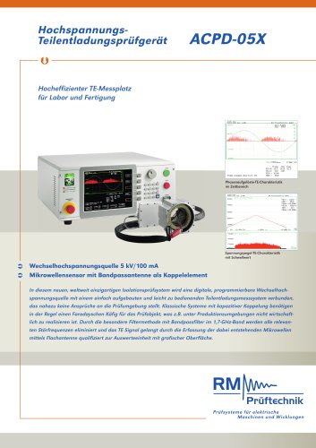 Teilentladungsprüfgerät mit Mikrowellensensor