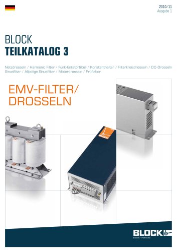 Der aktuelle Teilkatalog 3 EMV-Filter/Drosseln