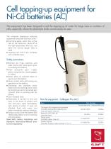 Cell topping-up equipment for Ni-Cd batteries (AC)