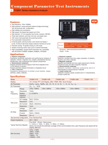 Tonghui Impedance Analyzer TH2851 Series