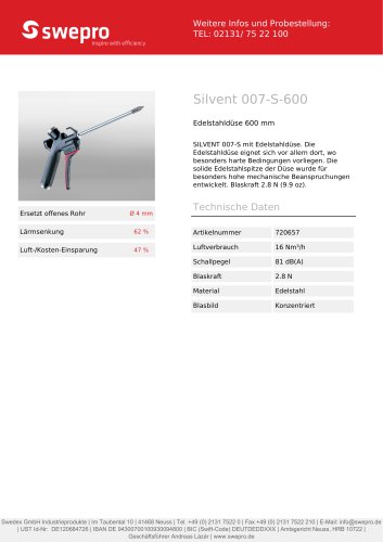 Silvent 007-S-600