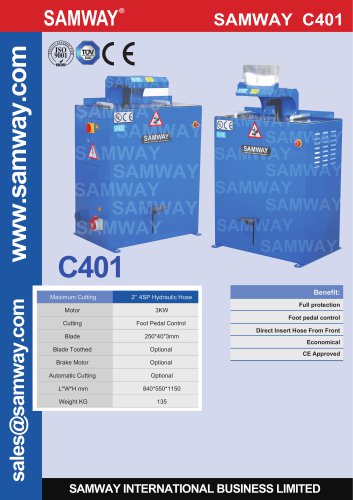 SAMWAY C401  Hydraulic Hose Cutting Machine