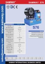 SAMWAY S76  Hydraulic Hose Crimping Machine