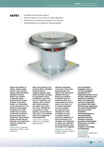 Dachventilatoren mit kraftvollen Axialventilatoren