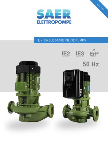 L SERIES IN LINE PUMPS