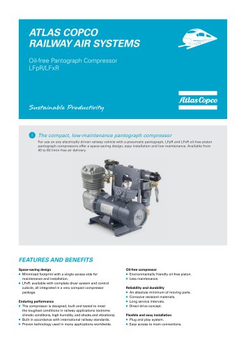 Oil-free Pantograph Compressor LFpR/LFxR